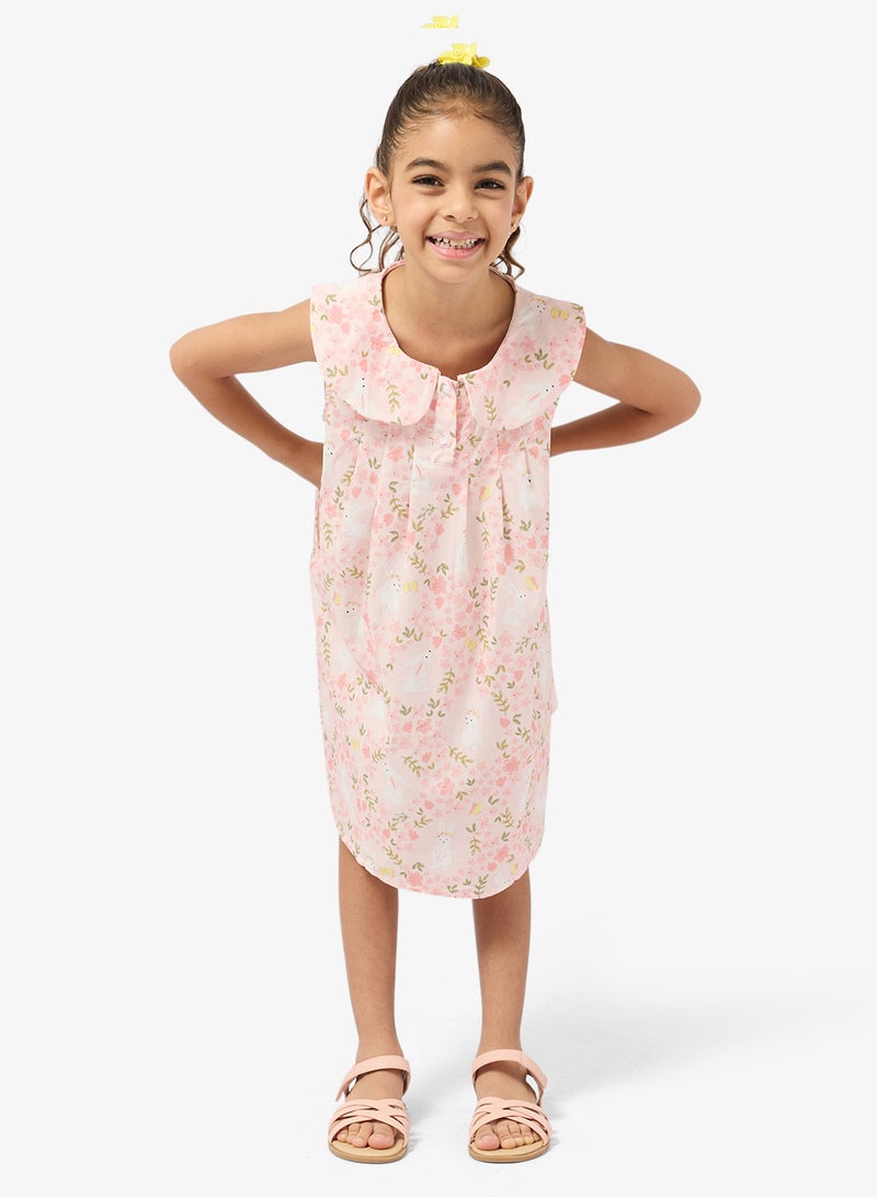 Pinata Floral Print Collar Dress - Image 4